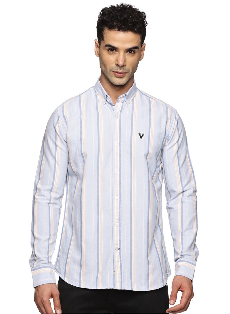 Men's Button Down Shirt | Casual Slim Fit Shirt | Long Sleeve Oxford Shirts For Men | Smart Fit Cuff