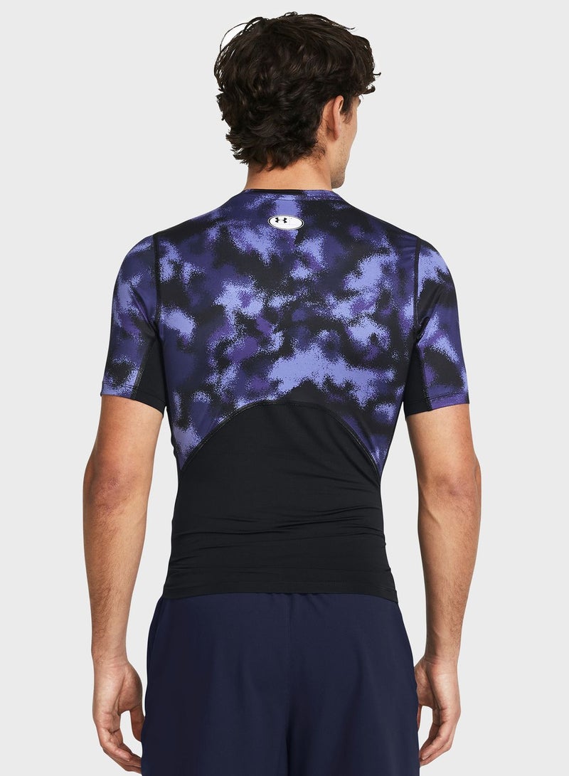 Heatgear Armour Printed Compression T-Shirt