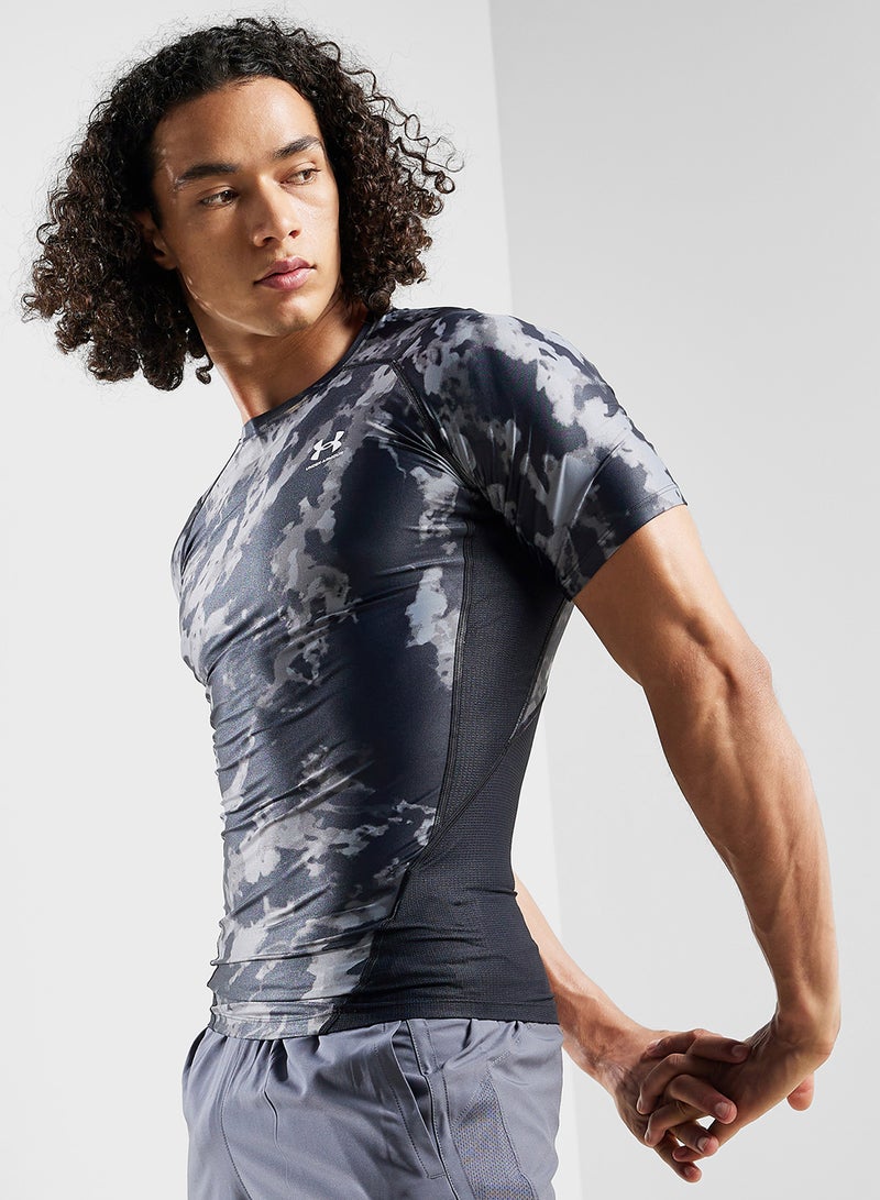 Heatgear Isochill Printed Compression T-Shirt