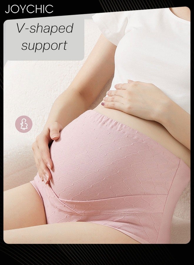 3 Pack High Waist Design Pregnant Women Panties Full Belly Support  Comfty Breathable Pure Cotton Briefs Antibacterial Moisture Wicking