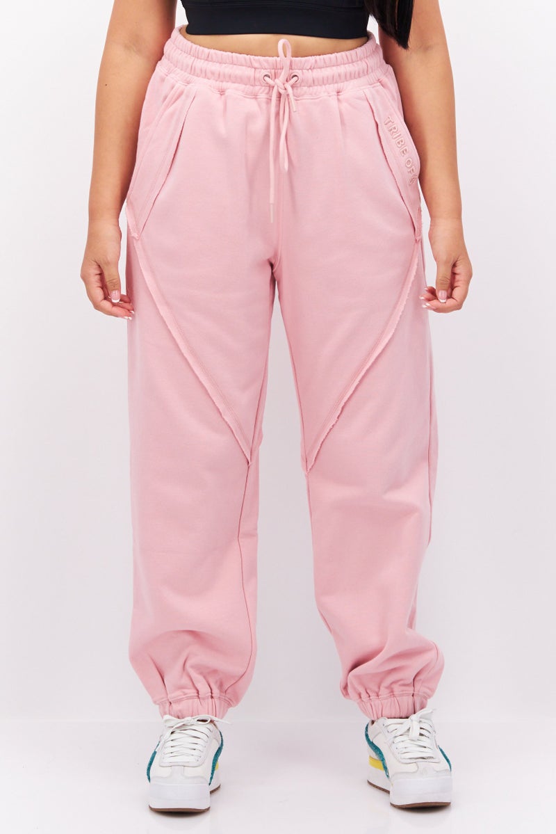 Women Sportswear Fit Embroidered Sweatpants, Pink