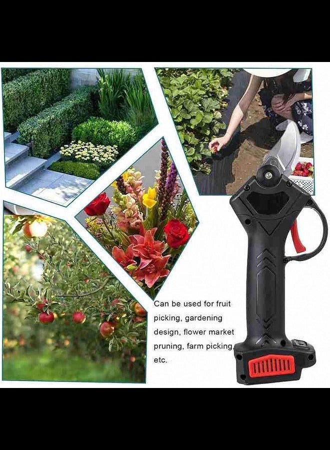 Portable Electric Pruning Saw Mini Electric Chain Saw One-Hand Professional Cordless Electric Pruning Shears Cordless Electric Chainsaw Tree Branch Pruner Garden Tool