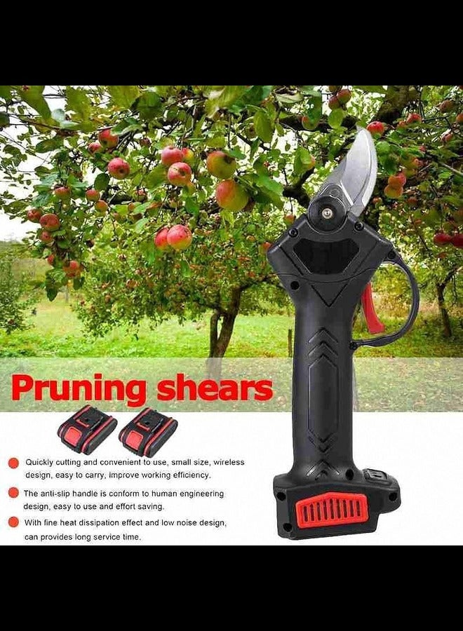 Portable Electric Pruning Saw Mini Electric Chain Saw One-Hand Professional Cordless Electric Pruning Shears Cordless Electric Chainsaw Tree Branch Pruner Garden Tool