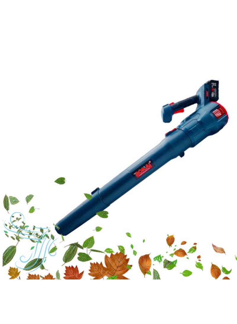 Cordless Leaf Blower, 168VF 4.0Ah Battery Powered with 30,000 RPM High-Speed Motor, 2-Speed Adjustable, Dual-Use Blower/Vacuum, Overheat Protection, 2 Batteries & Charger for Yard Cleaning