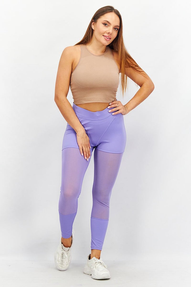 Women Sportswear Fit Training Cardi Mesh Tight, Purple