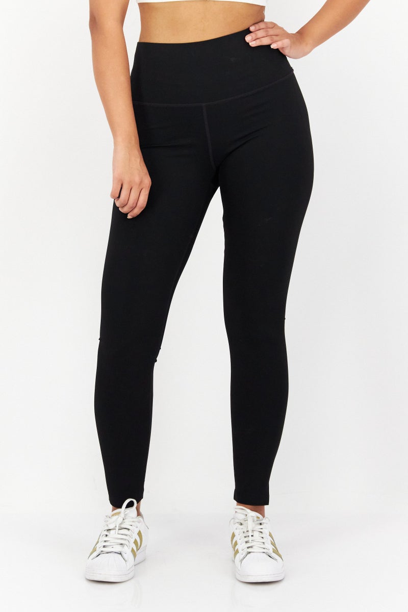 Women Sportswear Fit Plain Training Tight, Black