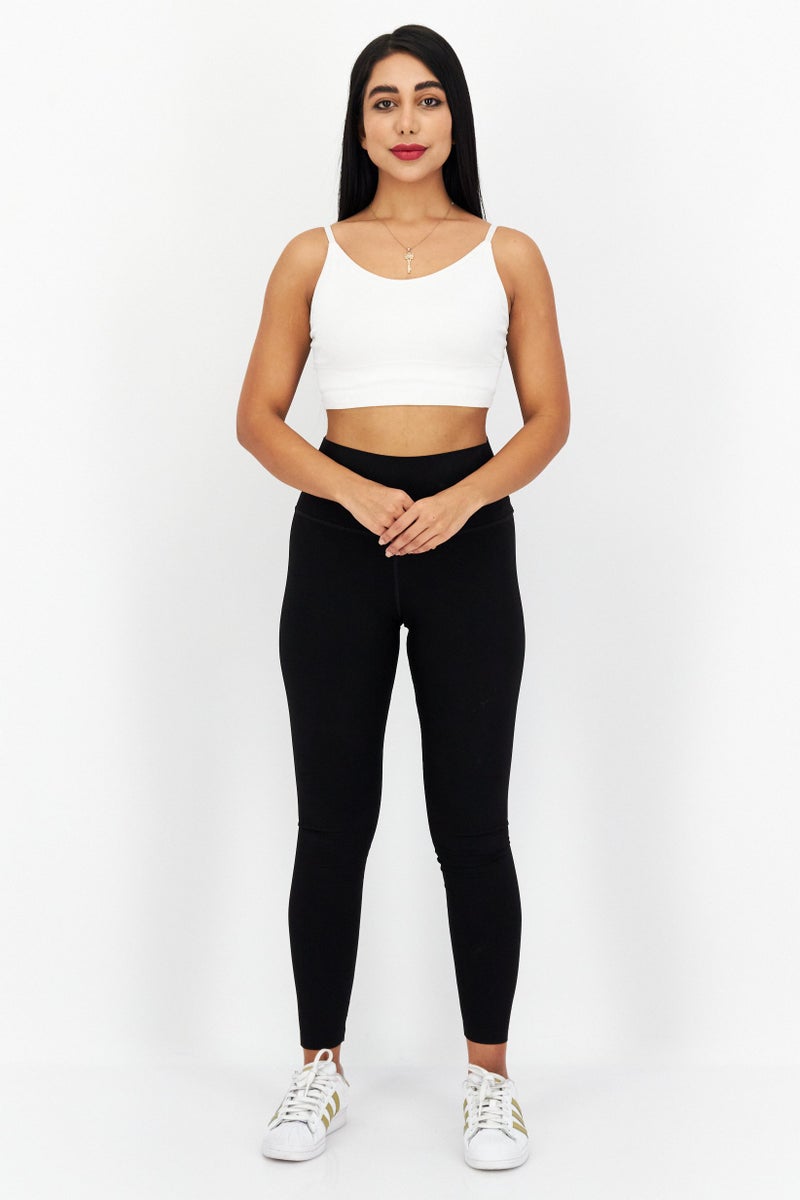 Women Sportswear Fit Plain Training Tight, Black