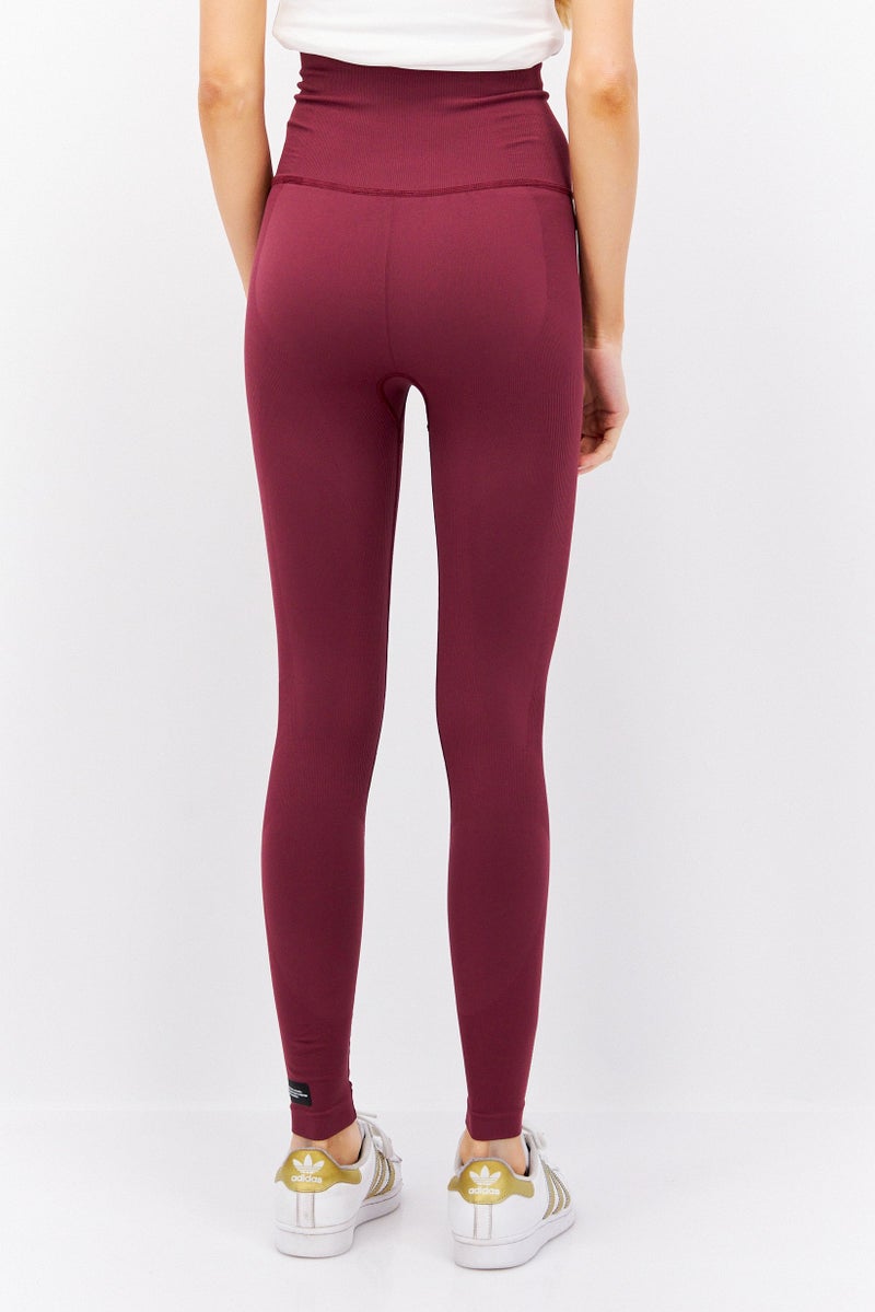 Women Sportswear Fit Training Leggings, Maroon