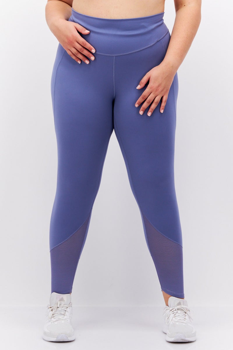 Women Sportswear Fit Pull On Training Tights, Blue