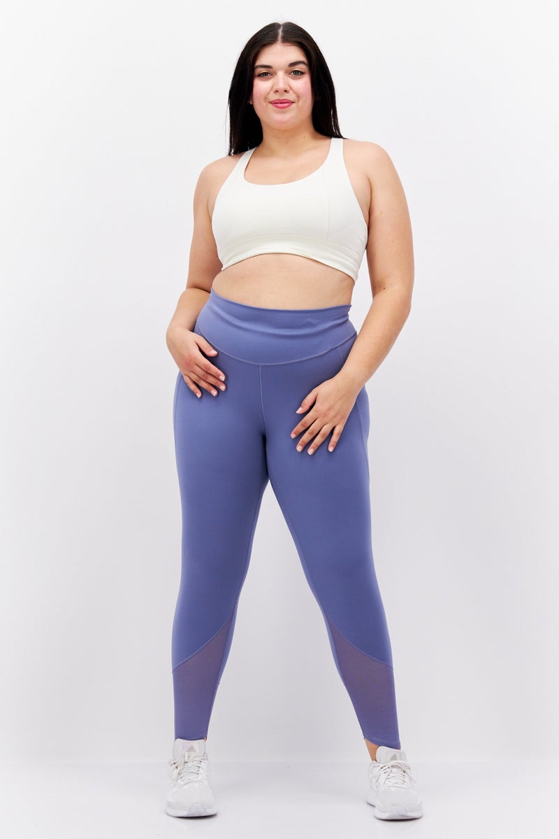 Women Sportswear Fit Pull On Training Tights, Blue