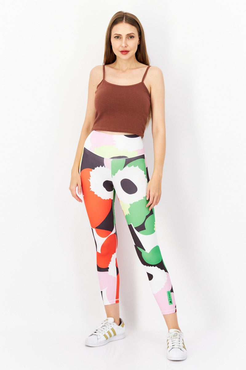 Women Tight Fit Yoga Tights, Green
