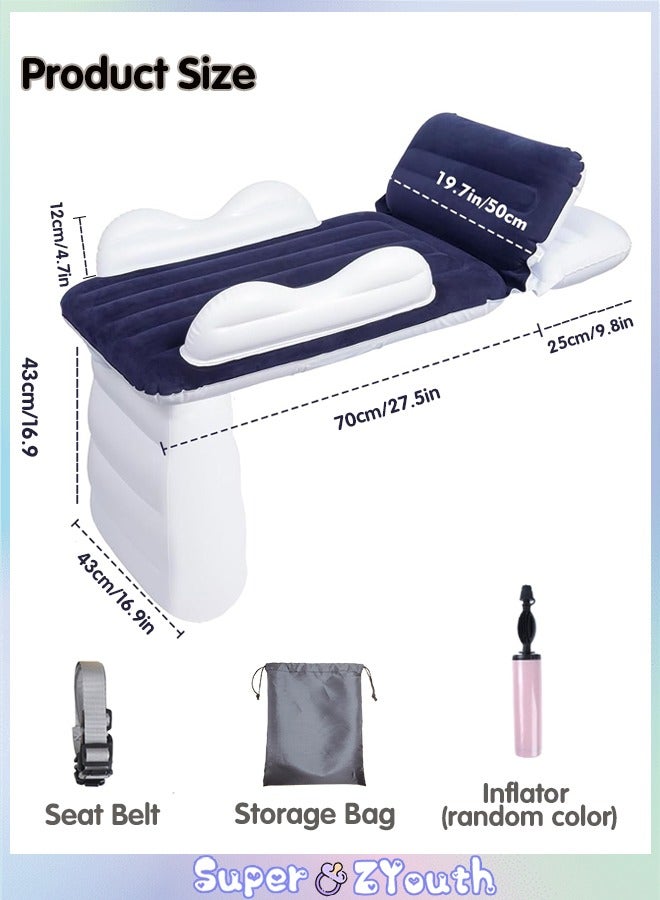 Inflatable Airplane Bed for Toddler, Airplane Seat Extender for Kids with Carry Bag, Pump and Seat Belt