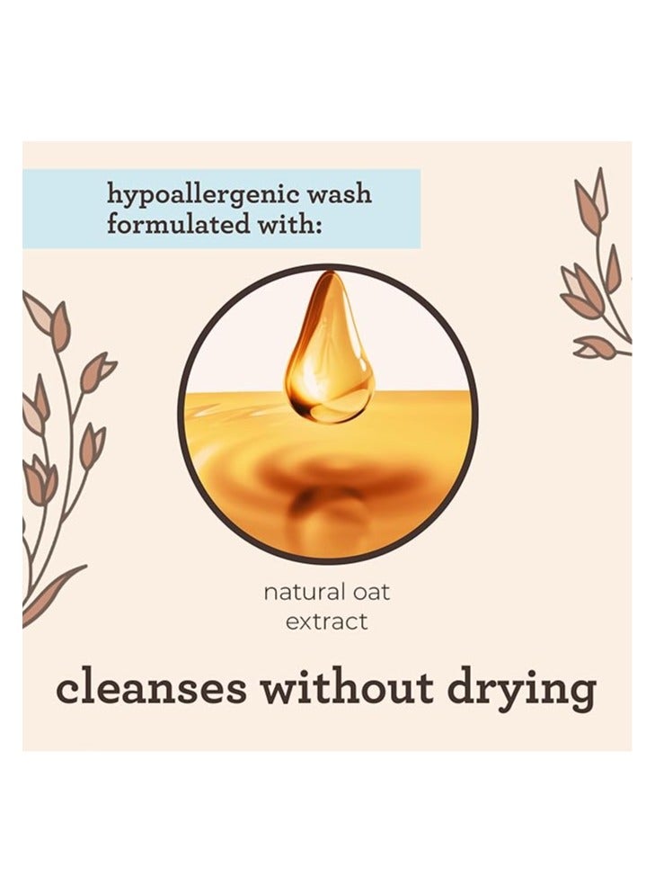 Aveeno Baby Daily Moisture Gentle Wash & Shampoo with Natural Oat Extract, Hypoallergenic,Tear-Free & Paraben-Free Formula for Sensitive Hair & Skin 12 Fl Oz (354 mL)
