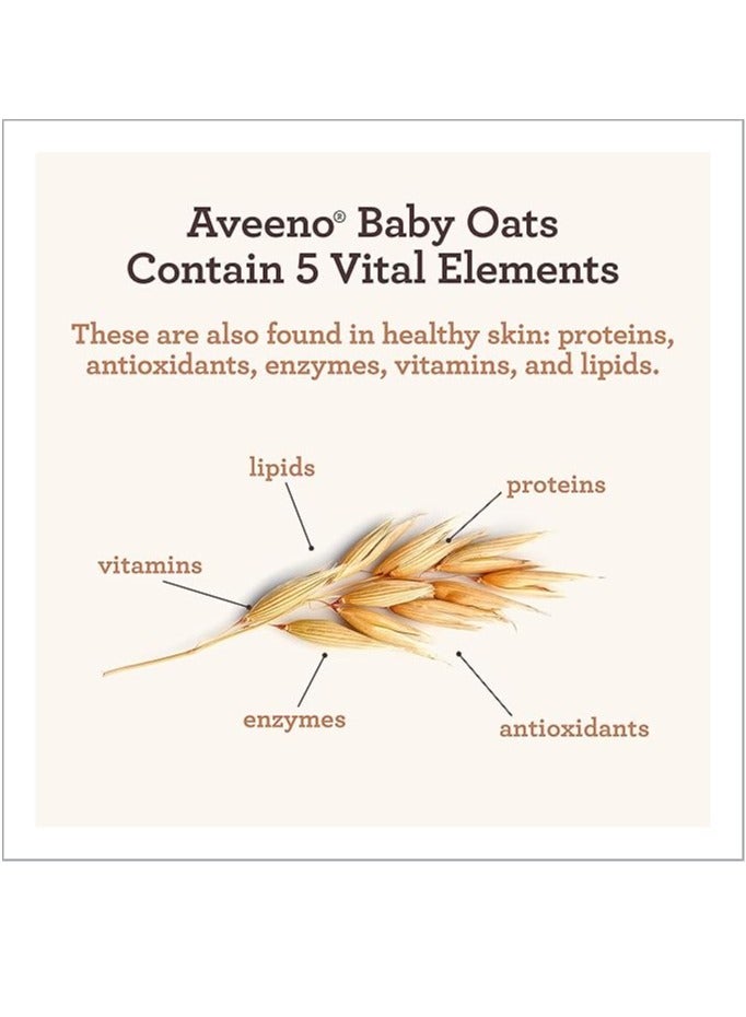 Aveeno Baby Daily Moisture Gentle Wash & Shampoo with Natural Oat Extract, Hypoallergenic,Tear-Free & Paraben-Free Formula for Sensitive Hair & Skin 12 Fl Oz (354 mL)