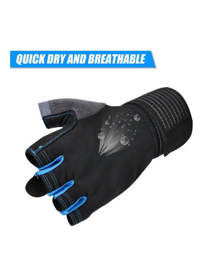 Short Full Wrist Protection Half Finger Gloves