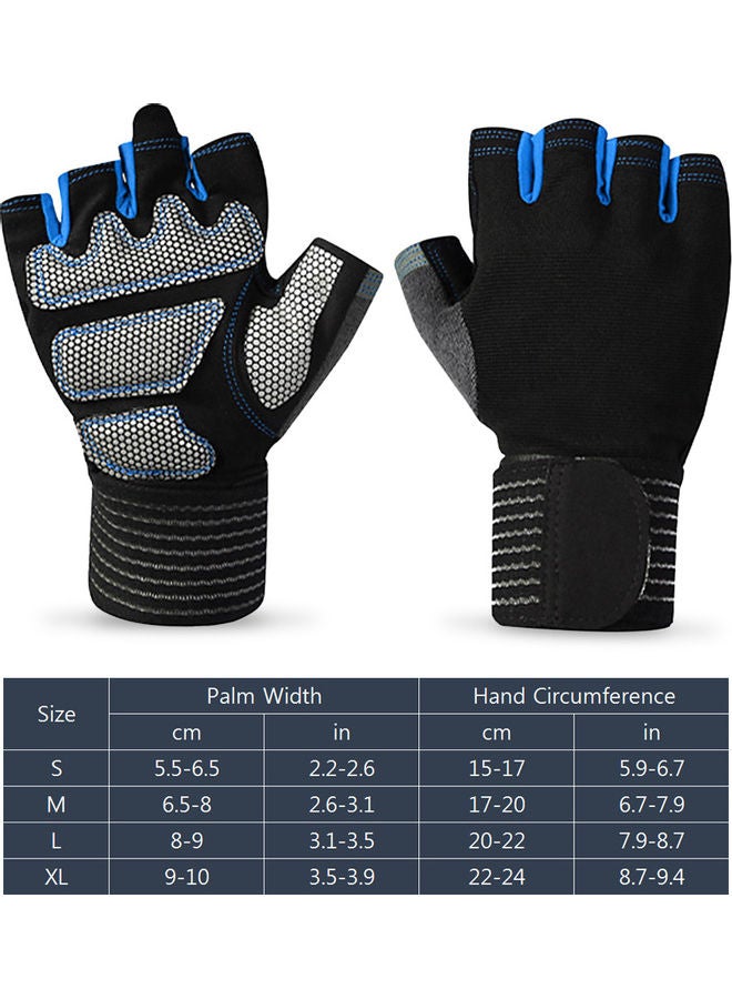 Short Full Wrist Protection Half Finger Gloves