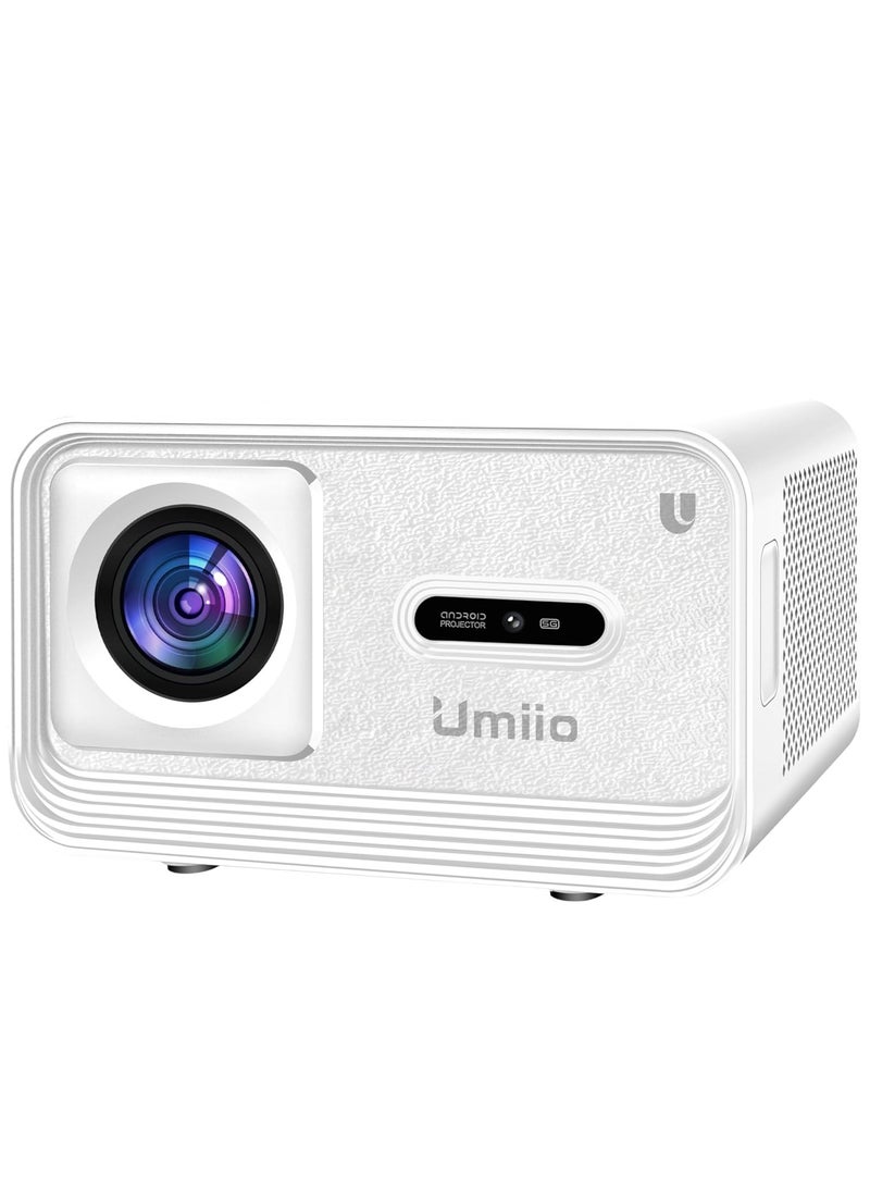 Smart Home Theater U8 Pro 4K Projector 5G WIFI and Bluetooth Electric Focus Projector for Movies and Game Black