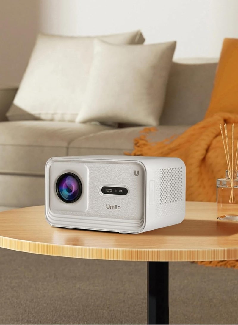 Smart Home Theater U8 Pro 4K Projector 5G WIFI and Bluetooth Electric Focus Projector for Movies and Game Black