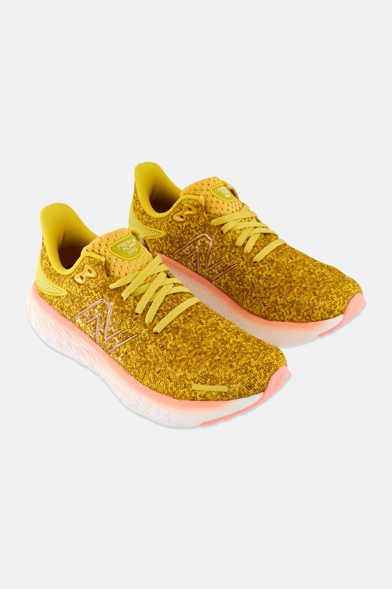 Women W108012HB Standard Lace Up Running Shoes, Mustard Combo