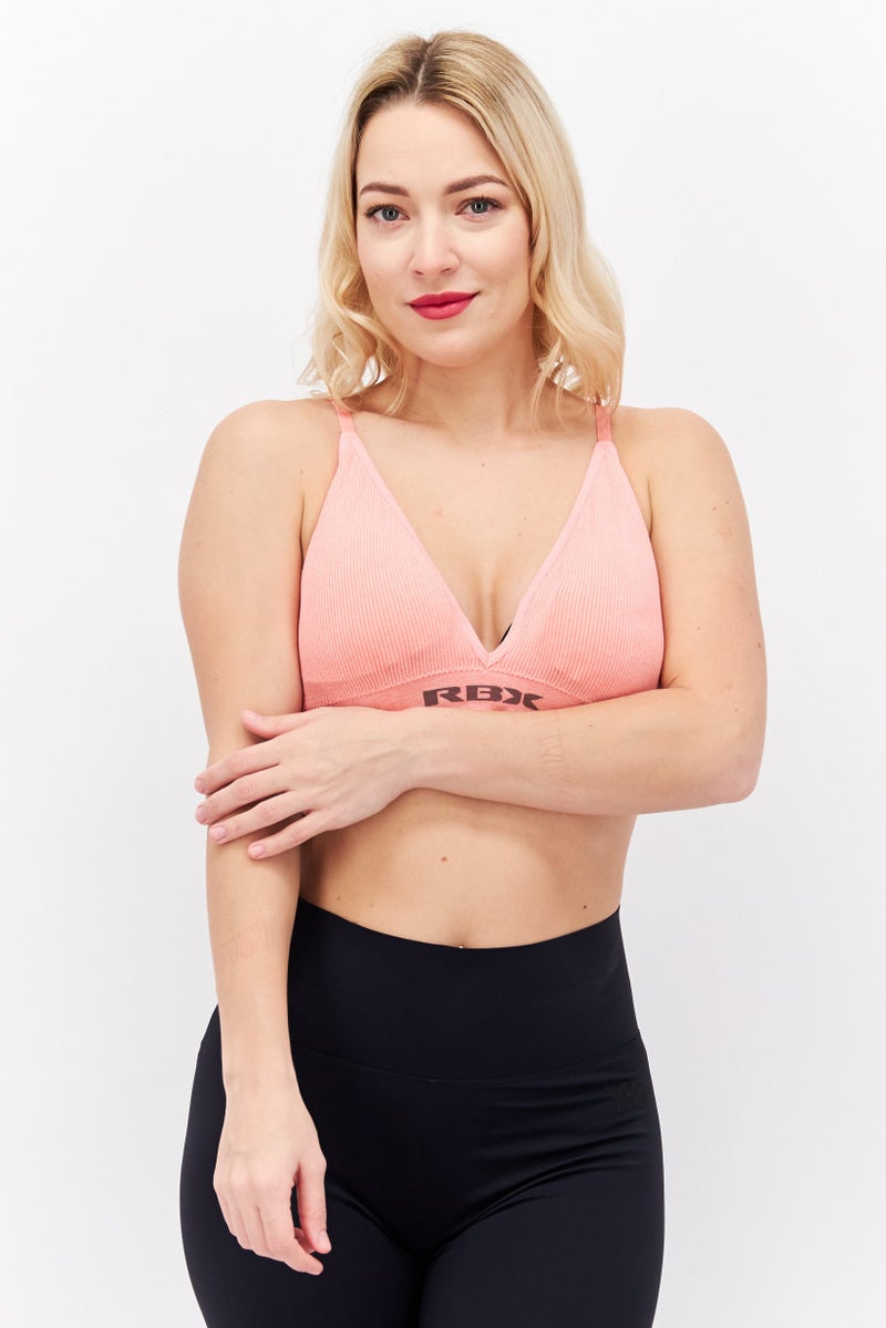 Women 3pc Sportswear Fit Training Bralette, Pink/Grey/Navy Blue