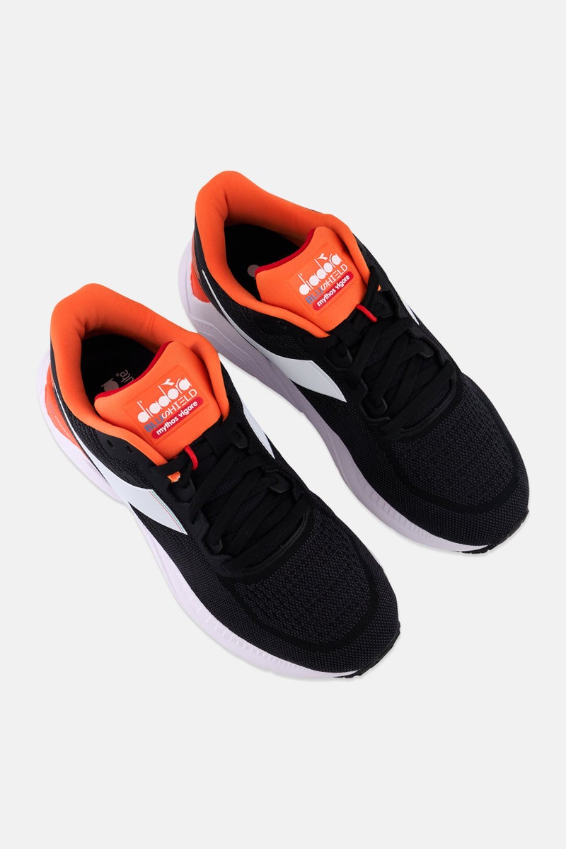 Women Mythos Blushield  Wide Lace Up Sports Shoes, Black Combo