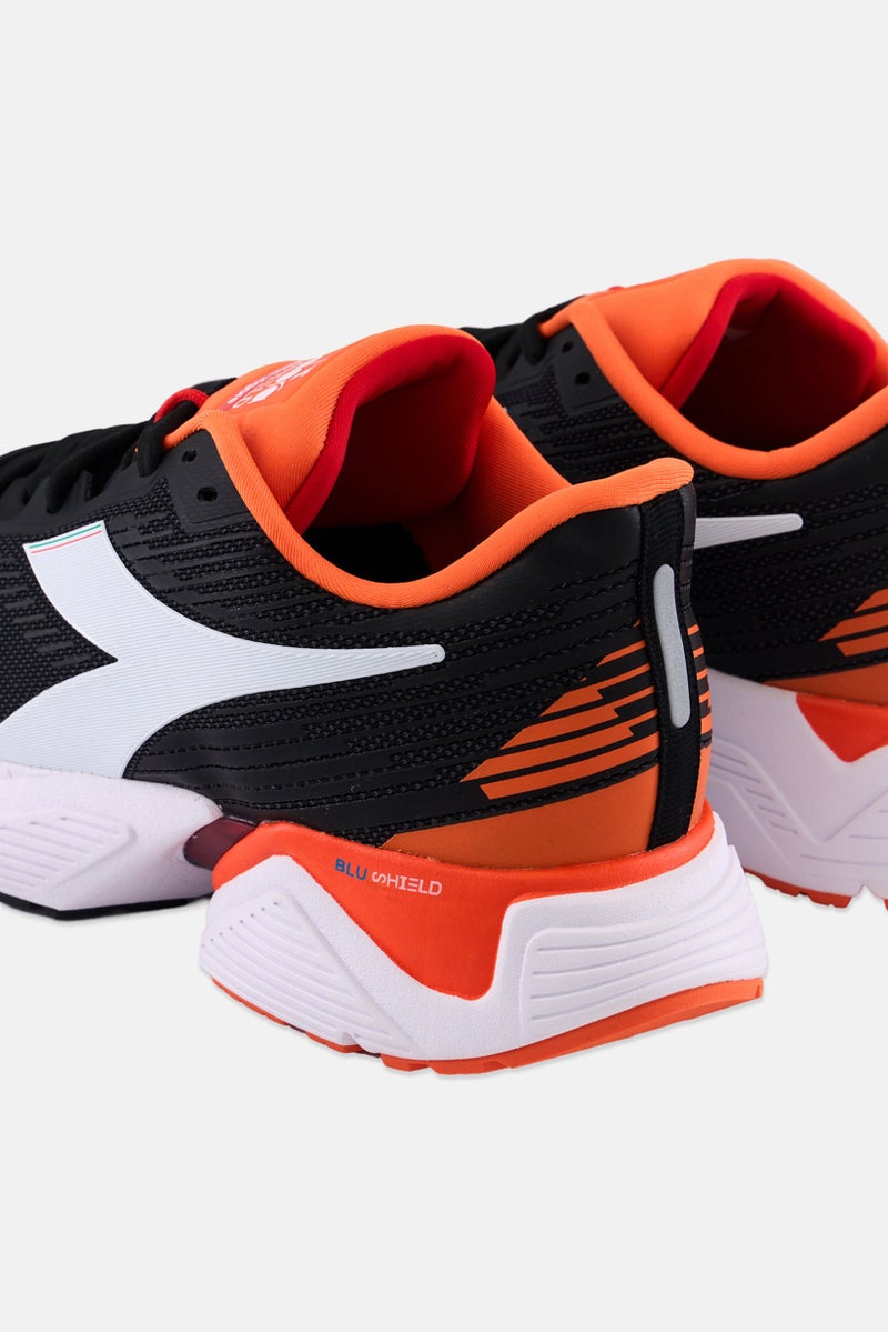 Women Mythos Blushield  Wide Lace Up Sports Shoes, Black Combo