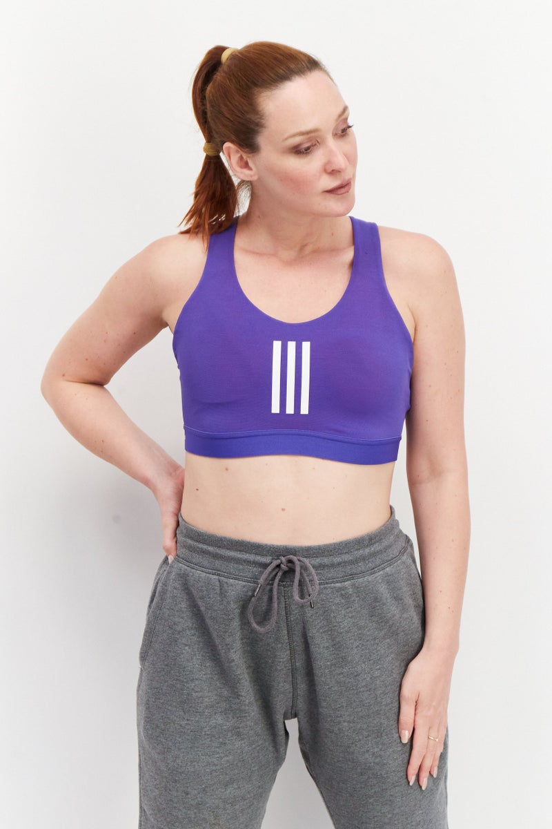 Women Padded Sports Bra, Blue Combo