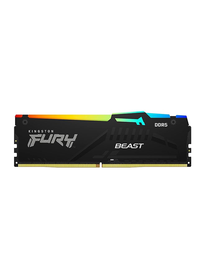 Fury Beast 32GB 6000MT/s DDR5 CL40 RGB Desktop Memory Single Module | Infrared syncing Intel XMP | Plug n Play | KF560C40BBA-32