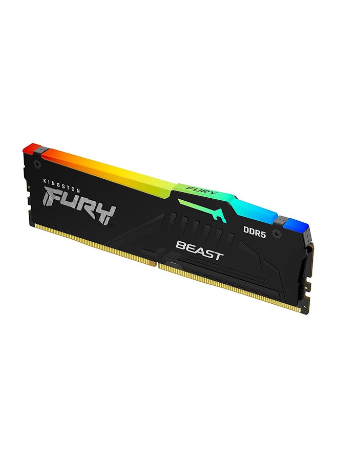 Fury Beast 32GB 6000MT/s DDR5 CL40 RGB Desktop Memory Single Module | Infrared syncing Intel XMP | Plug n Play | KF560C40BBA-32