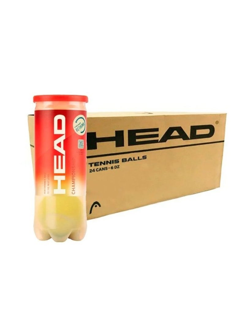 HEAD Championship Tennis balls | Box of 24 cans