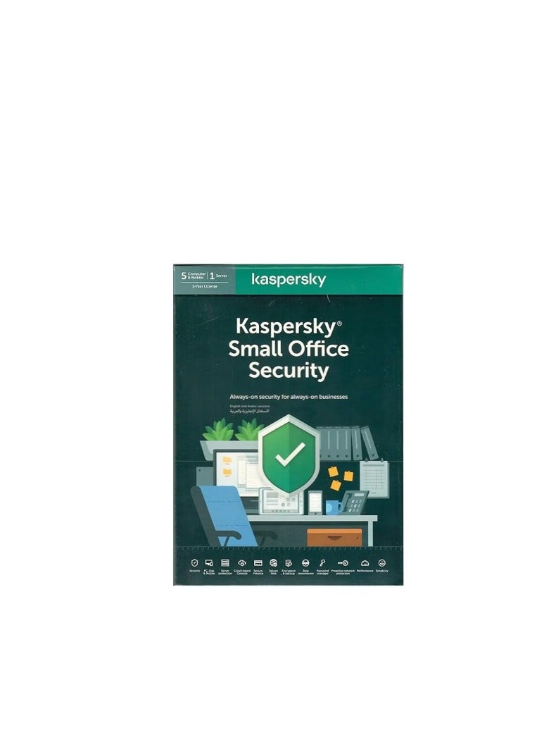 Kaspersky Small Office Security | 5 Computer, 5 Mobile, 1 Server For 1 Year