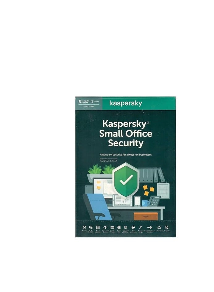 Kaspersky Small Office Security | 5 Computer, 5 Mobile, 1 Server For 1 Year