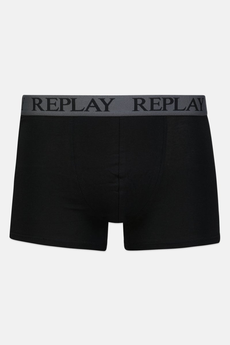 Men 2 Pc Cotton Stretch Trunks, Grey