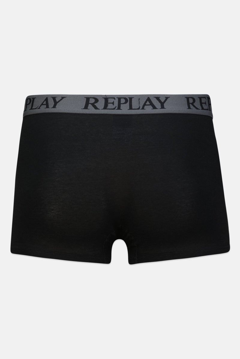 Men 2 Pc Cotton Stretch Trunks, Grey