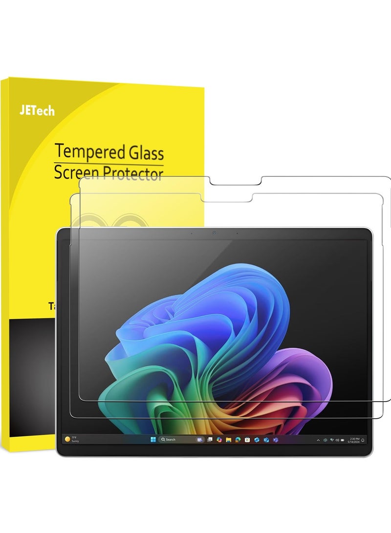 Screen Protector for Surface Pro 11/10 (2024)/Pro 9 (2022) 13-Inch, 9H Tempered Glass Film, Support Surface Pen, HD Clear, 2-Pack