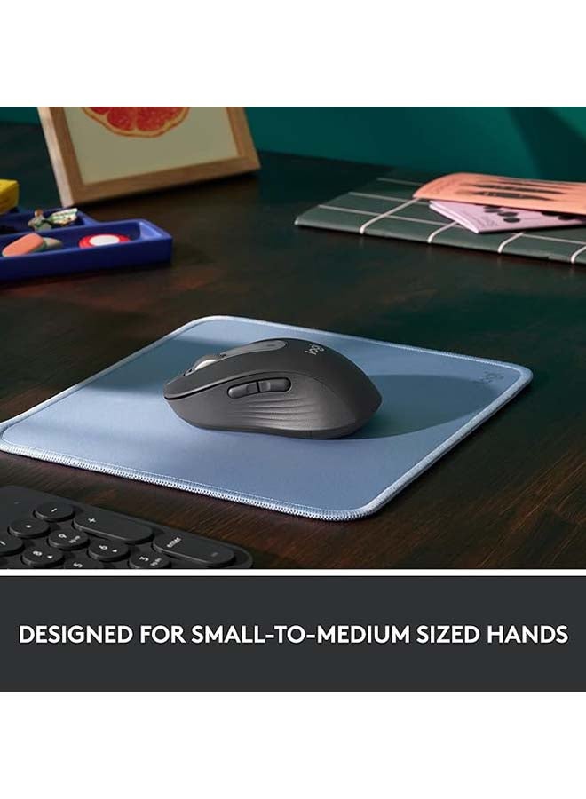 Signature M650 Wireless Mouse - For Small to Medium Sized Hands, 2-Year Battery, Silent Clicks, Customizable Side Buttons, Bluetooth, for PC/Mac/Multi-Device/Chromebook - Graphite