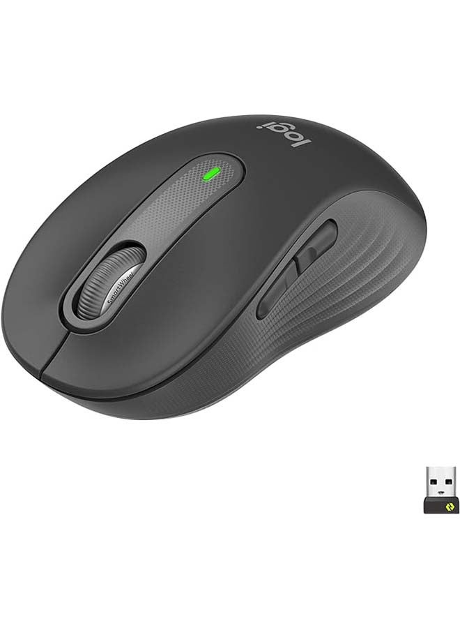 Signature M650 Wireless Mouse - For Small to Medium Sized Hands, 2-Year Battery, Silent Clicks, Customizable Side Buttons, Bluetooth, for PC/Mac/Multi-Device/Chromebook - Graphite