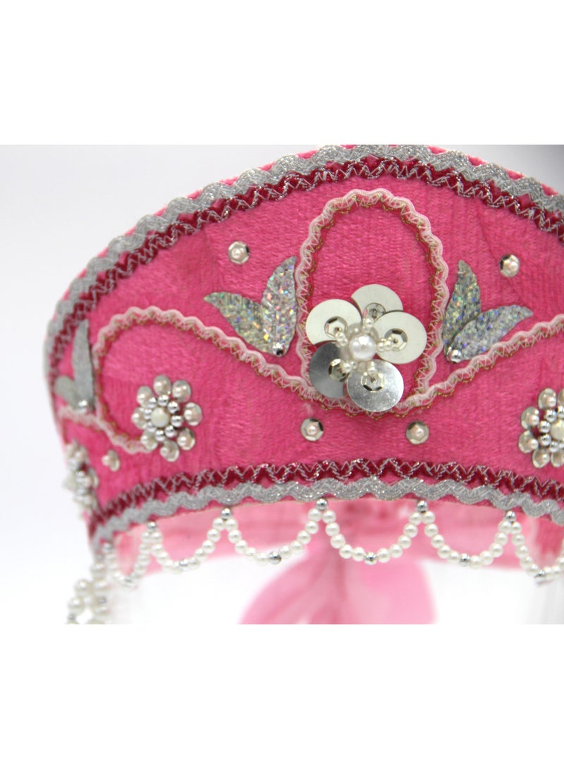 D' Daniela - Women's Traditional Headdress Kokoshnik - Hot Pink