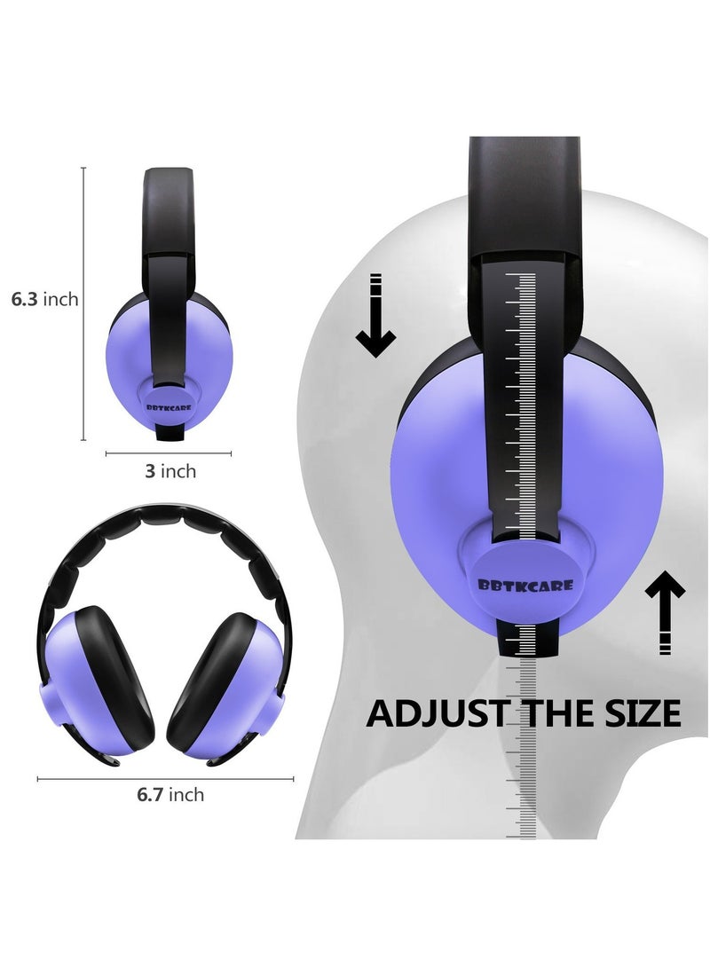 Noise Cancelling Headphones for Babies Aged 3 Months to 2 Years in Purple Color