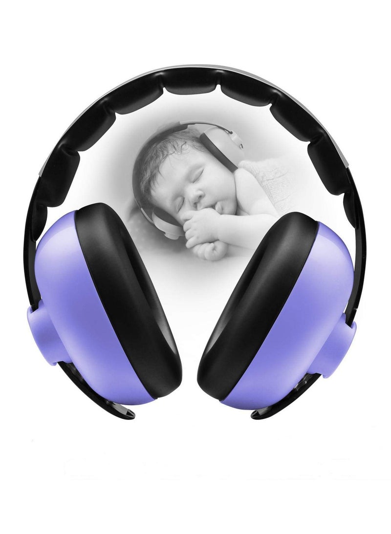 Noise Cancelling Headphones for Babies Aged 3 Months to 2 Years in Purple Color