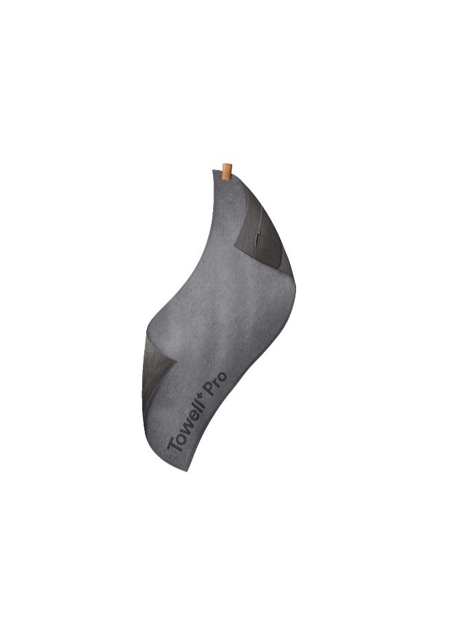 TOWELL + MICRO - IN MICROFIBRE IRON GREY 105cm x 42.5cm