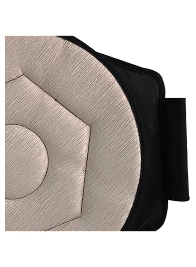 360 Degree Rotating Seat Cushion Portable Breathable Gift Chair Cushion Rotating Disc for Elderly Travel Home, Beige, 40cmx45cmx2cm