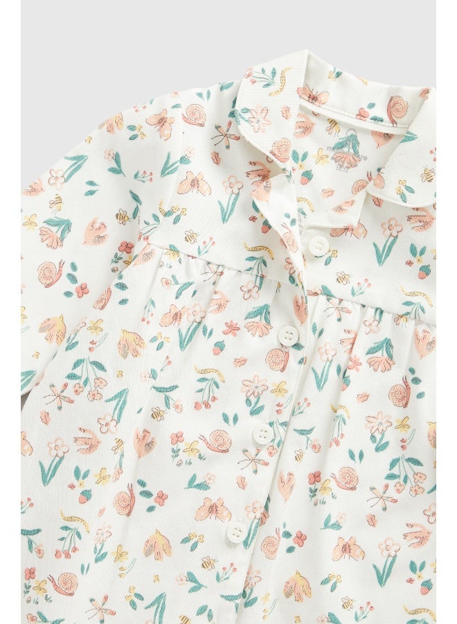 Floral Garden Woven Baby Pyjamas