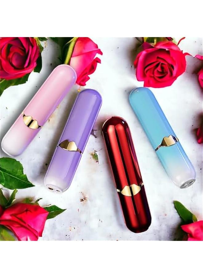 Creative Lipstick Lighter, Soft Flame Butane Lighter, Refillable and Adjustable Open Flame Lighter, Cool Portable Windproof Lighter, Unique Birthday Gift for Ladies and Girlfriends(No Gas)-Purple