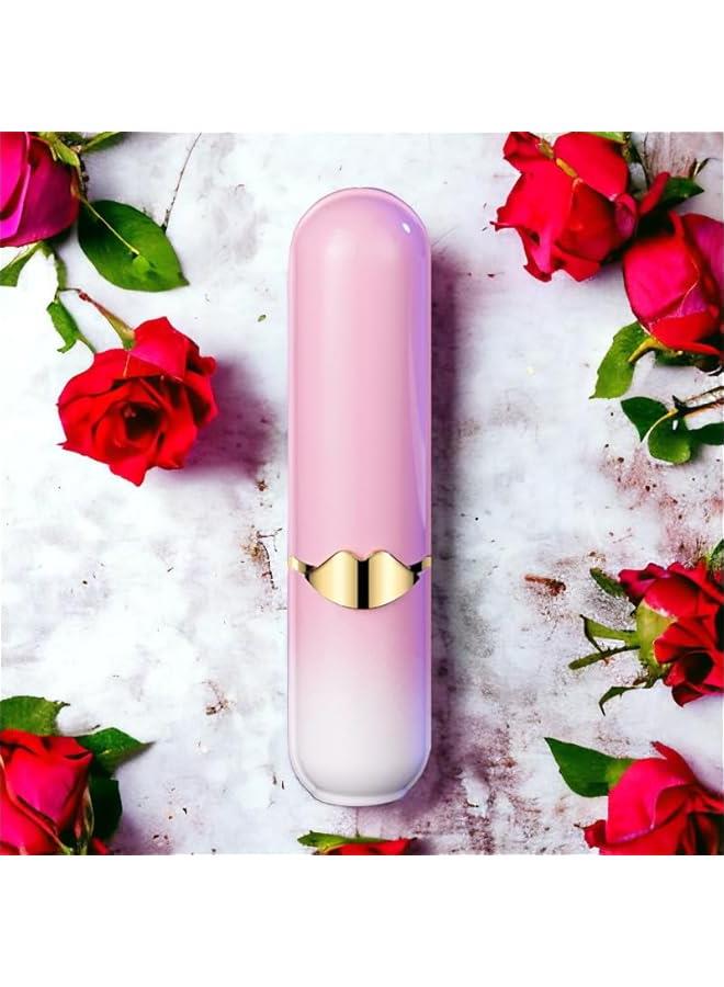 Creative Lipstick Lighter, Soft Flame Butane Lighter, Refillable and Adjustable Open Flame Lighter, Cool Portable Windproof Lighter, Unique Birthday Gift for Ladies and Girlfriends(No Gas)-Pink