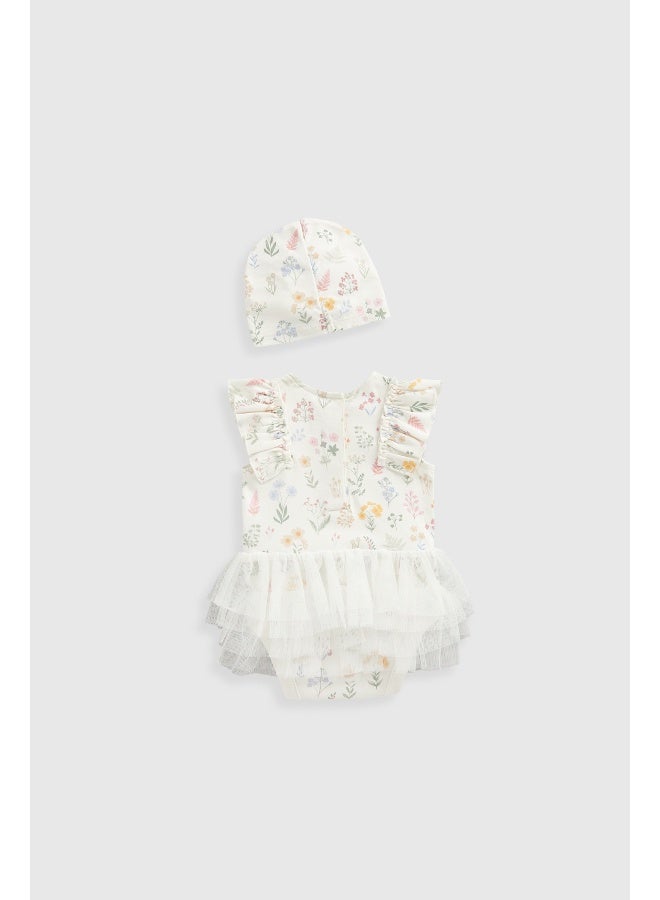 Tutu Bodysuit and Hat Set