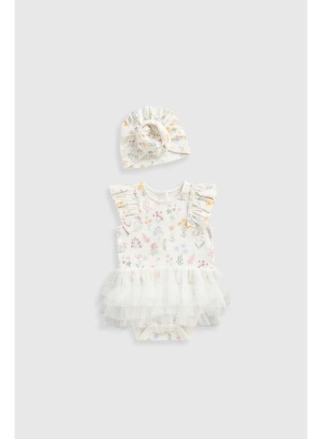 Tutu Bodysuit and Hat Set