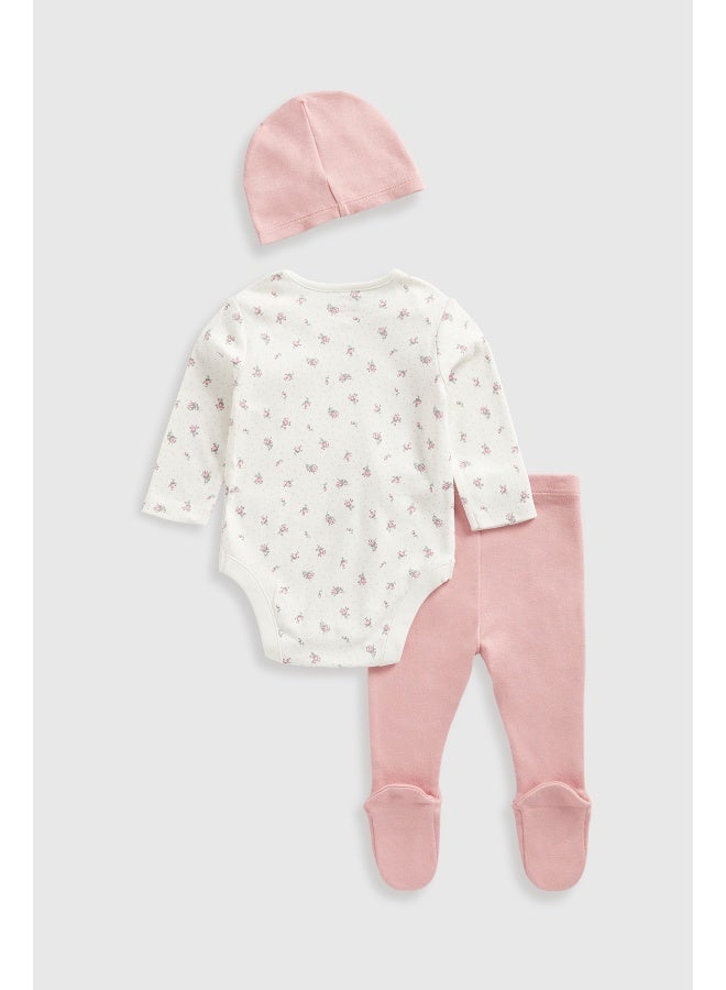 Rosebud 3-Piece Outfit Set