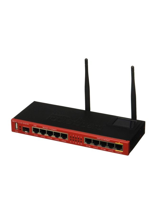 10-Port Ethernet Routerboard Black/Red