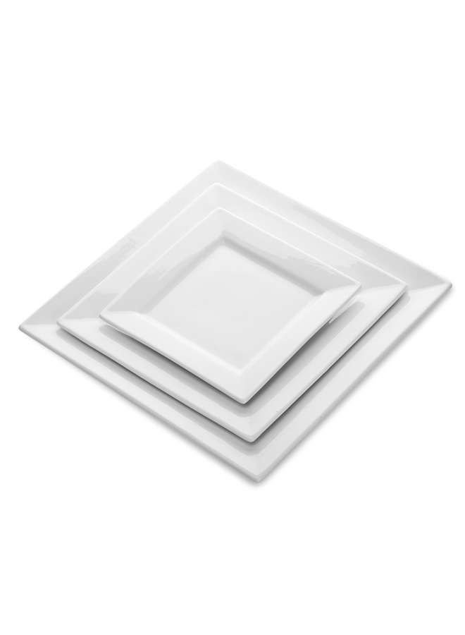 Ivory Porcelain Square Plate 21.25 cm